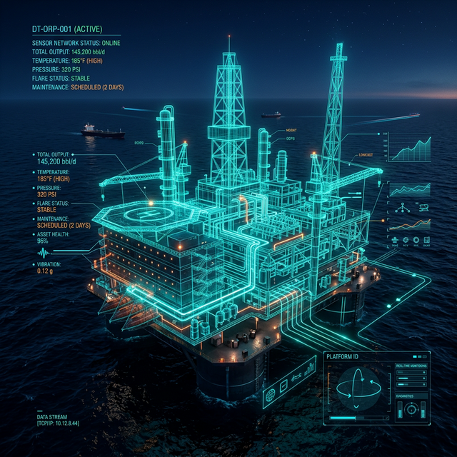 Simam Oil Platform - Digital Twin Dashboard